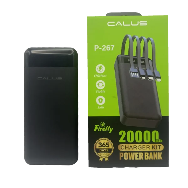 پاور بانک کالوس مدل P-267 ظرفیت 20000 میلی‌آمپرساعت