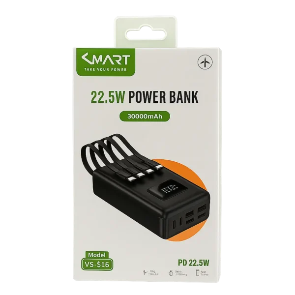 پاوربانک 30000 میلی آمپری Smart مدل VS-S26